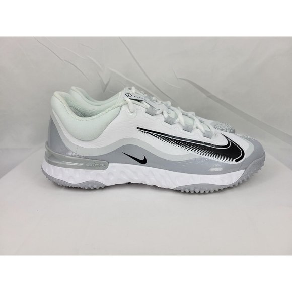 Nike Other - Nike Alpha Huarache Elite 4 Turf Baseball Cleats Mens Size 14 White FD2743-100